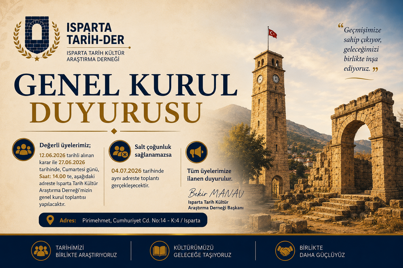 Genel Kurul Duyurusu